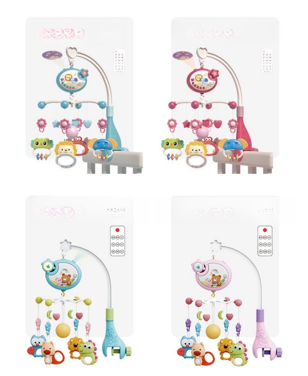 ベビーベッドベルガラガラおもちゃ0-18ヶ月投影幼児快適おもちゃ